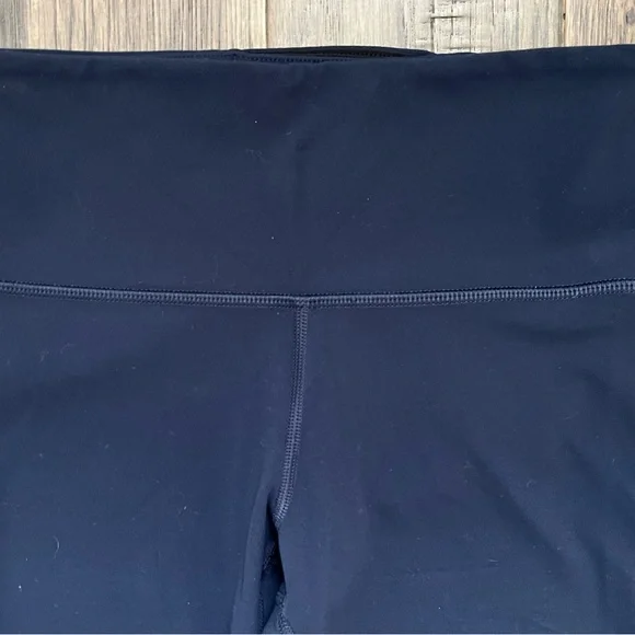 ATHLETA ELATION Capri Leggings Navy Blue XS High Rise Yoga Pants - Picture 4 of 8